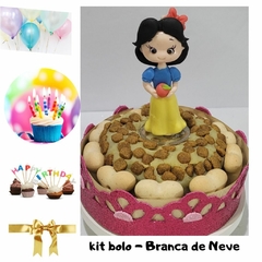 Kit Bolo de Aniversário Pet | Branca de Neve |3 itens + 2 brindes (Nr. 16)