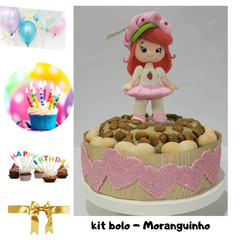 Kit Bolo de Aniversário Pet | Moranguinho|3 itens + 2 brindes (Nr. 26) - comprar online