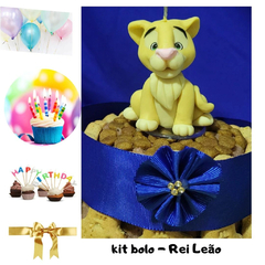 Kit Bolo de Aniversário Pet | Rei Leão | 3 itens + 2 brindes (Nr. 25) na internet