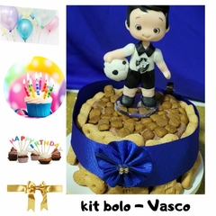 Kit Bolo de Aniversário Pet | Vasco |3 itens + 2 brindes (Nr. 17)