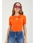 BLUSA CANELADA LARANJA SAOKO Clc Colcci 365300853