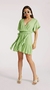 Vestido Morena Rosa Curto Decote Transpassado Com Babado Verde 10000117054000092 - Prime Store Itaperuna