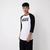 CAMISETA VANS CLASSIC RAGLAN WHITE BLACK VANS V4701603280002