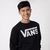 MOLETOM VANS CLASSIC CREW LL BLACK WHITE V4701000820002 na internet