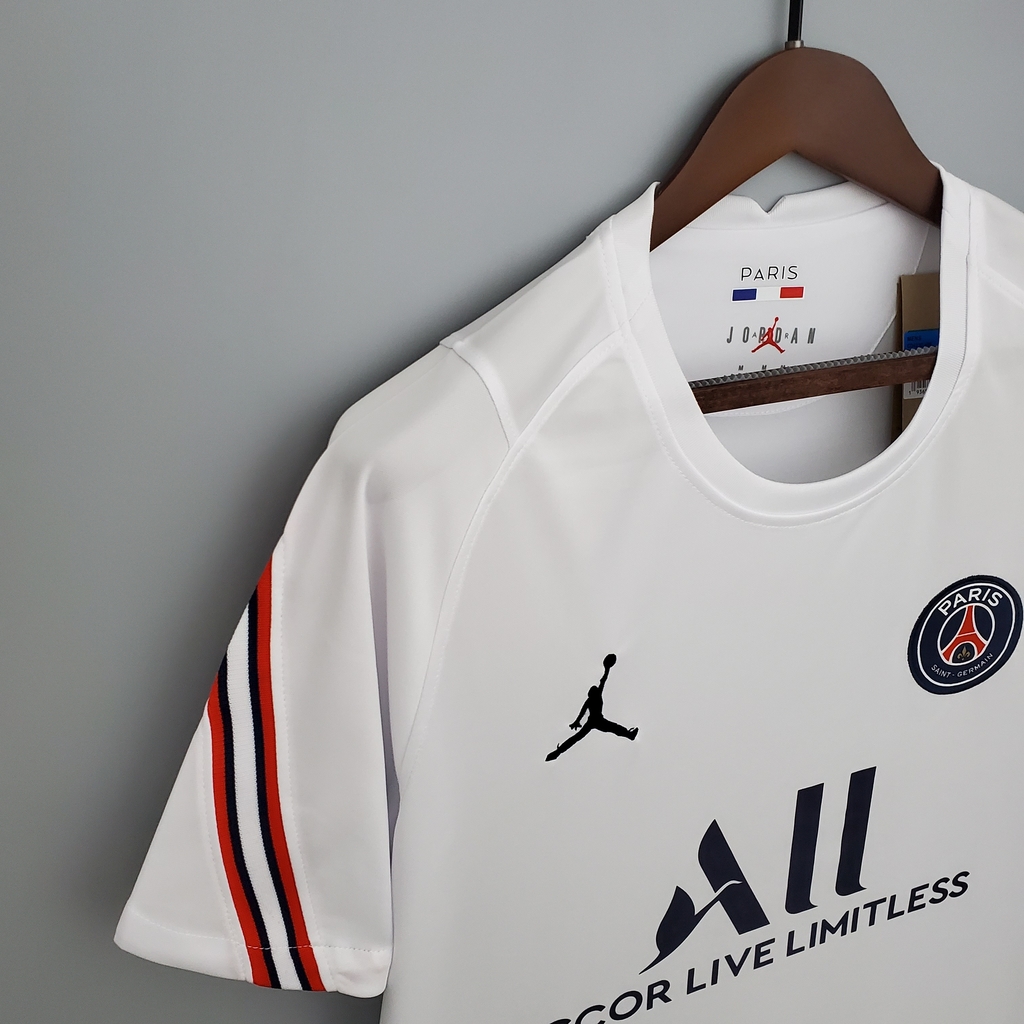 Camisa Paris Saint Germain psg Away Shirt Branca 21/22 em Promoção