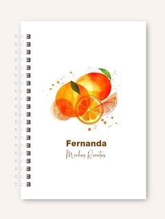 CADERNO PARA RECEITAS - LARANJA