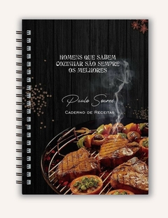 CADERNO PARA RECEITAS - HOMENS QUE SABEM COZINHAR