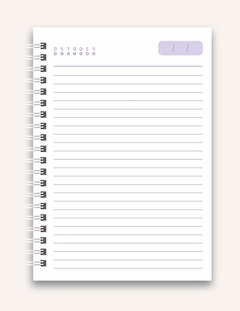 CADERNO PEQUENO - LAVANDA na internet