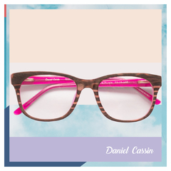 Anteojo Acetato Daniel Cassin Violeta-Fucsia / Azul / Gris - tienda online