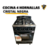 COCINA DEPAOLO – 4 HORNALLAS – CRISTAL NEGRA- LUZ - comprar online