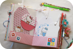 Caderno artesanal Hello Kitty - loja online