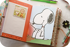 Caderno artesanal Snoopy na internet