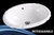 Bacha de baño Pileta Zafiro 44x35x17 de encastrar blanca - comprar online