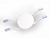 Asiento cruce bañera redondo de 30 cm plástico rígido blanco