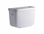 Ferrum Bari Deposito inodoro descarga dual en porcelana sanitaria color blanco.