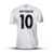 Camisa do Santos com o nome NEYMAR JR e o número 10, na cor branca com detalhes em preto.