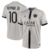 Camisa cinza do Paris Saint-Germain II Away 22/23 com o nome Neymar Jr e número 10.