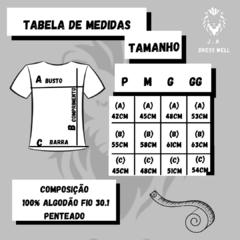 Camiseta T-shirt Feminina VACINA & VINHO & VIAGEM - J.A DRESS WELL - Moda Masculina e Feminina Confortável