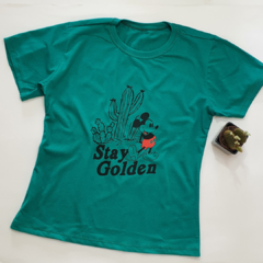 Camiseta T-shirt Feminina Stay Golden - comprar online