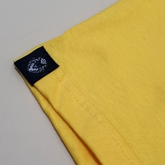 Camiseta Masculina Amarela Básica Em Alto Relevo Leão Since 2021 Brasil