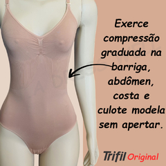 Body Modelador Sem Costura Microfibra Trifil 1811 Modela Sem Apertar - J.A DRESS WELL - Moda Masculina e Feminina Confortável