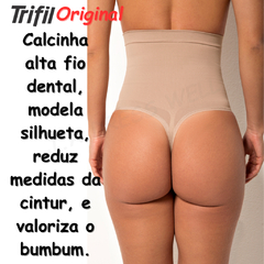 Calcinha Alta Modeladora Fio Dental Trifil Valoriza o Bumbum 5559 - J.A DRESS WELL - Moda Masculina e Feminina Confortável