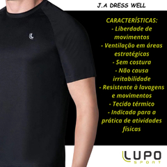 Camiseta Esportiva Lupo Básica Masculina Academia Dry Macia Camisa Confortável na internet