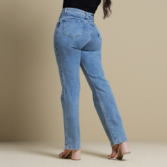 Calça Jeans Feminina Reta C/Cinto By Unna - J.A DRESS WELL - Moda Masculina e Feminina Confortável