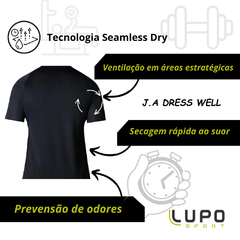 Camiseta Esportiva Lupo Básica Masculina Academia Dry Macia Camisa Confortável - loja online