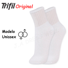 Meia Esportiva Kit 6 Pares Atoalhada Juvenil Trifil Masculina e Feminina - comprar online