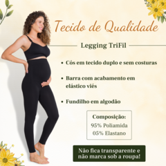 Calça Alta Legging Sem Costura Maternidade Original Trifil Para Gestante Gravida 5215 - comprar online