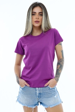 Camiseta t-shirt Blusa feminina lisa 100% Algodão - loja online
