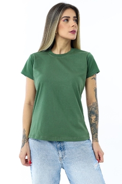Camiseta t-shirt Blusa feminina lisa 100% Algodão na internet