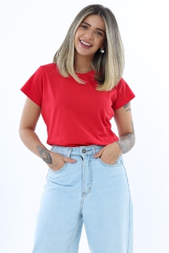 Camiseta t-shirt Blusa feminina lisa 100% Algodão - loja online