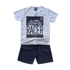 Conjunto Verão Infantil Masculino Menino Moto