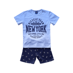 Conjunto Verão Infantil Masculino Menino New York