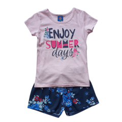 Conjunto Verão Infantil Feminino Menina Enjoy Summer