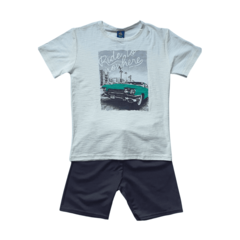 Conjunto Verão Infantil Masculino Menino Carro