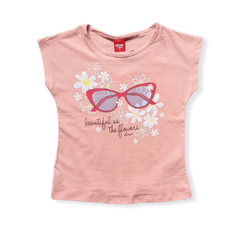 Conjunto Com Blusa E Shorts Elian Infantil Rosa Queimado