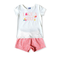 Conjunto Verão Infantil Feminino Menina Like a Bird