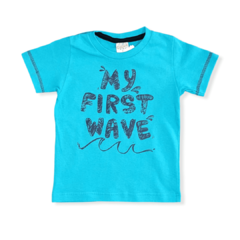 Conjunto Com Camiseta E Bermuda Cacau Kids My First Wave