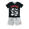 Conjunto Com Camiseta E Bermuda Cacau Kids Dinossauro