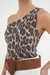 Top un hombro morley animal print Mel