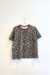 Remera animal print cuello combinado Emma - comprar online