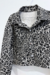 Chaqueta corta gabardina animal print - comprar online