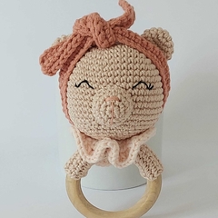 Chocalho Amigurumi Ursinha