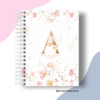 Agenda alfabeto floral