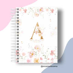 Agenda alfabeto floral