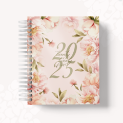 Planner floral rosê