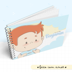 Livro do bebê baby menino - Encantos da Nanna - Papelaria Criativa